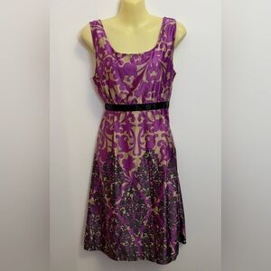 dELiA*s Purple and Black Floral Midi Dress